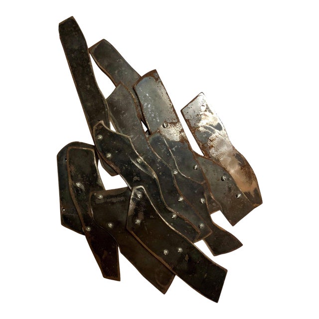 Robert Goodnough, Abstract Expressionist Patinated Metal Assemblage Sculpture Steel, Nuts, Bolts For Sale