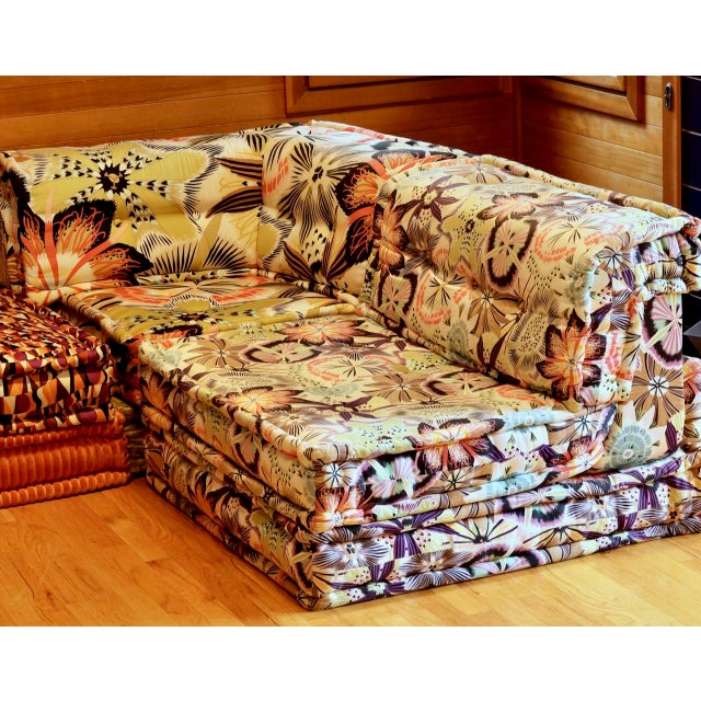 Mid-Century Modern Hans Hopfer Roche Bobois Missoni Mah Jong Modular Sectional For Sale - Image 3 of 18