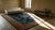 Beautiful Navy Blue and Rust Color Floral Minimalist Pattern Antique Chinese Art Deco Rug For Sale - Image 15 of 16
