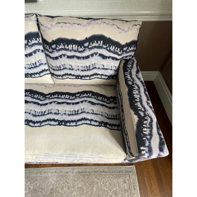 Textile Contemporary Custom Sofa With Outdoor Fabric For Sale - Image 7 of 11