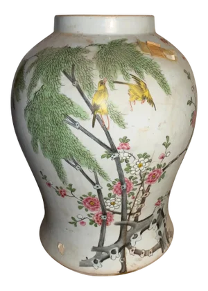 Ching Dynasty Porcelain Temple Jar