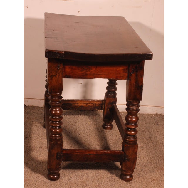 Antique Spanish Walnut Table, 1600s For Sale - Image 6 of 11