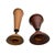 Pair of Vintage Rondeau Québec Sculptural Turned Wood Candle Holders For Sale - Image 4 of 5