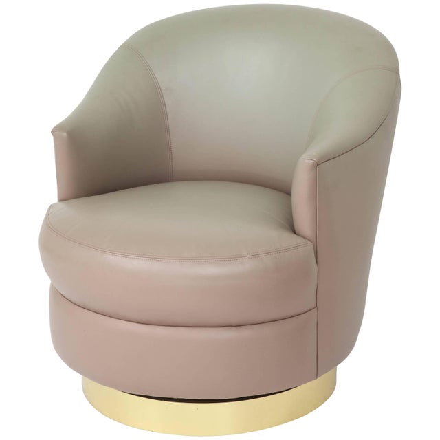 1990s Gray Ombre Leather Chair by Steve Chase For Sale - Image 10 of 10