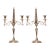Antique Sterling Silver Candelabras Napoleonic Empire Obelisk a Pair For Sale