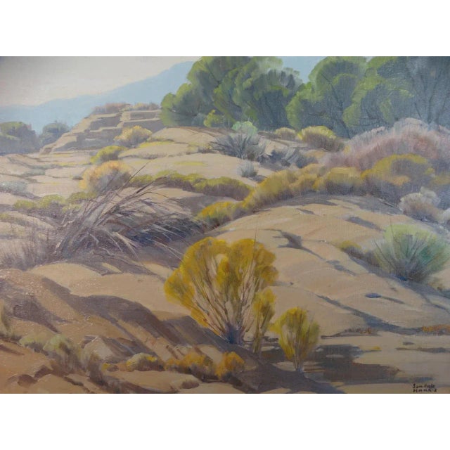 Realism Sam Hyde Harris Desert Scene Circa 1930 Oil on Canvas For Sale - Image 3 of 9