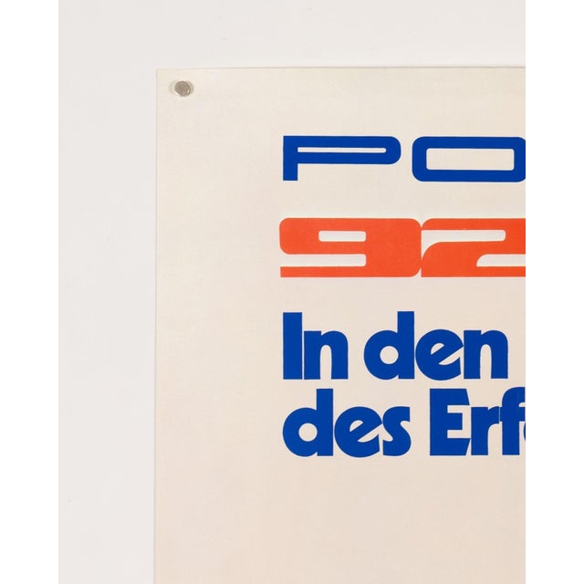 Original Porsche Poster, 1970s For Sale - Image 9 of 9