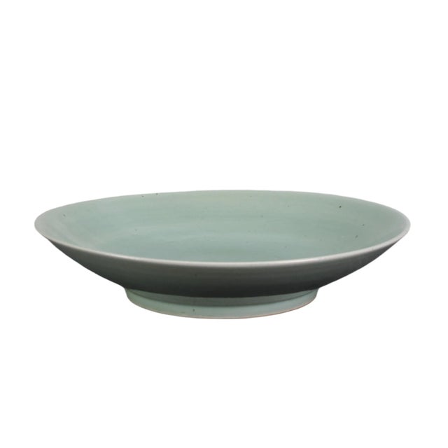 Chinese Large Frute Celadon Plate For Sale - Image 3 of 5