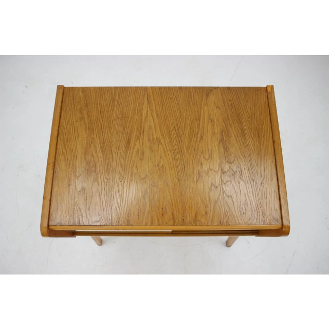 Oak and Glass Cabinet, Czechoslovakia, 1960s For Sale - Image 4 of 9