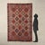Jalamè wool rug, large knot, hand-woven. It has one hole. This piece is attributed to the mentioned designer/maker. It has...