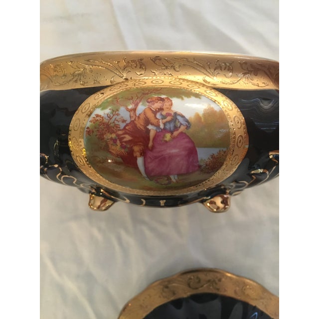 Antique Persian Porcelain Set of 8 For Sale - Image 4 of 13