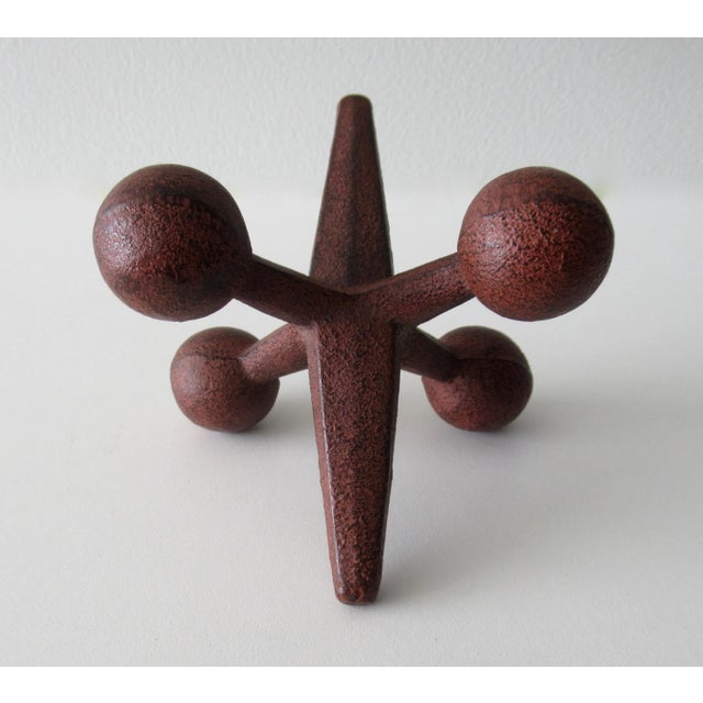 C.1960''s; Mid-Century Bill Curry and his wife Jacqueline designed these for Design Line Inc., Iron jack bookend in a...