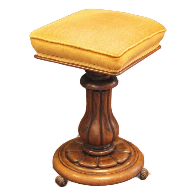 Circa 1835 William IV Period English Piano Stool For Sale