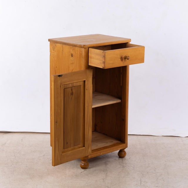 Nightstand in Softwood & Spruce For Sale - Image 4 of 6
