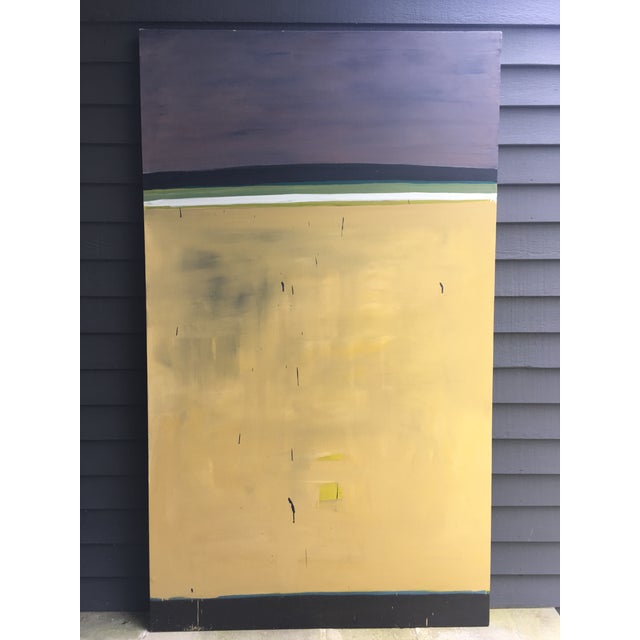 This lush abstract painting was completed by Chicago-based visual artist Paul Rinaldi back when he was teaching in Cairo,...
