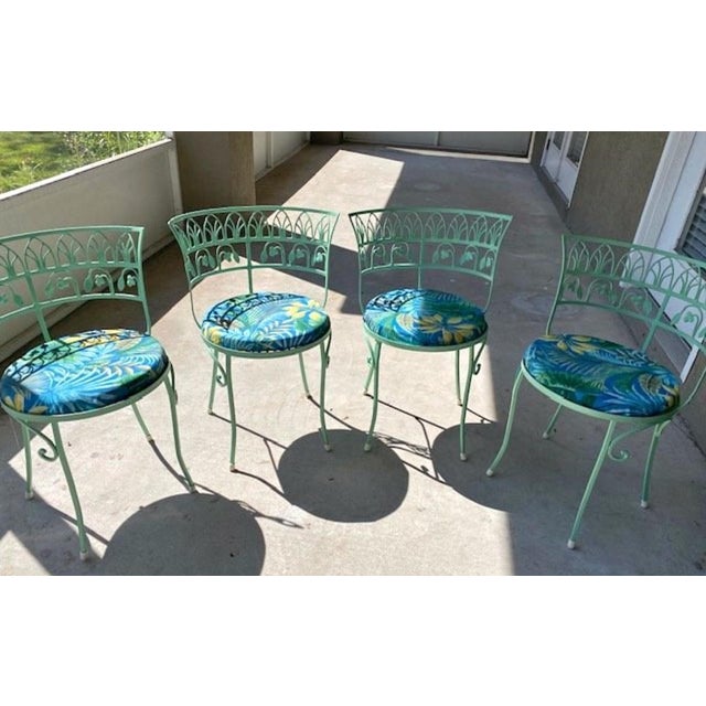 Mid-Century Modern Mid 20th Century Salterini Pool Side Chairs, Set of 4, Attributed For Sale - Image 3 of 12