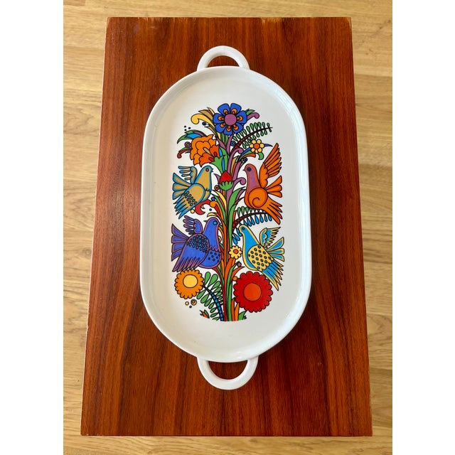 1960s Small Oval Acapulco First Edition Tray from Villeroy & Boch, 1967 For Sale - Image 5 of 5