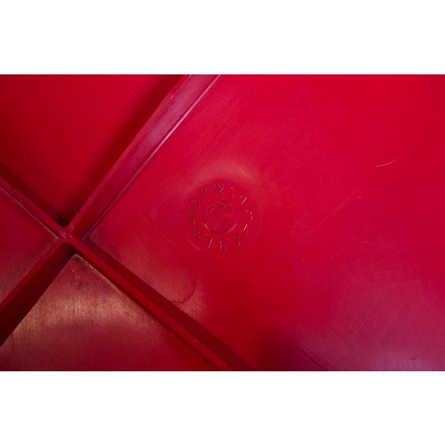 Vintage Red Universale Chairs by Joe Colombo for Kartell, 1979, Set of 2 For Sale - Image 11 of 13