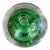 Mid-Century Modern a.d. Copier for Royal Leerdam Emerald "Spijkerbol" Controlled Bubble Glass Bud Vase & Taper Holder (1950s) For Sale