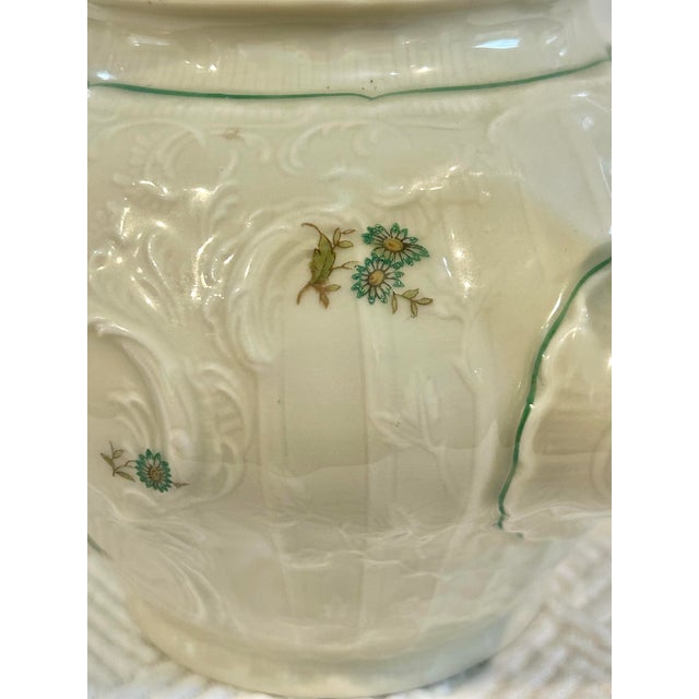 Antique White 1950’s Rosenthal Sanssouci Porcelain “Moss Rose” Tea Pot For Sale - Image 8 of 12