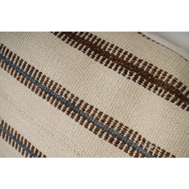 Minimalist Style Hemp Pillow Cover With Original Details For Sale - Image 4 of 5