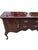 1990s Thomasville Collectors Cherry Queen Ann Server Sideboard Buffet Console Bar For Sale - Image 11 of 14
