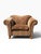 Oversized Leopard Print Club Lounge Chair | Rolled Arms & Camelback Crest | Includes Bolster Pillow For Sale - Image 4 of 16