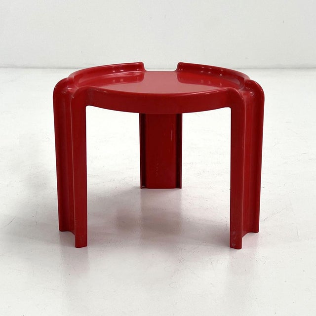 Red Red Side Table by Giotto Stoppino for Kartell, 1970s For Sale - Image 8 of 8