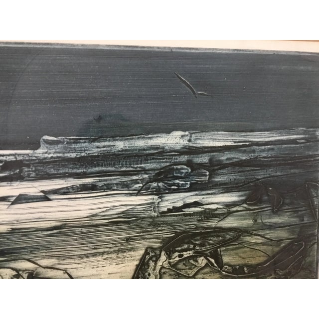 1970s “Silence“ Original Collagraph Print by Anne MacRay MacLeod For Sale - Image 4 of 10