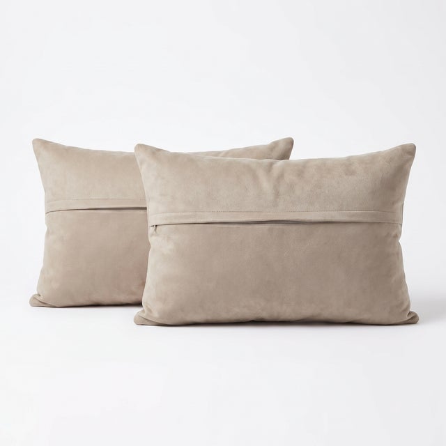 Turkish Oushak Lumbar Rug Pillow Cover 16'' X 24'' - Set of Two For Sale - Image 4 of 4