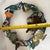 Black Vintage Botanical Bird Wreath Sculpture With Nest, Nature-Inspired Metal Wall Art, Cottage Garden Relief For Sale - Image 8 of 9