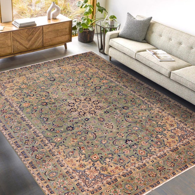 Elevate your home with the timeless beauty of a handmade Persian rug, renowned for its exceptional craftsmanship, rich...