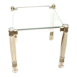 Acrylic Glass Table, 1980s For Sale