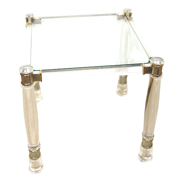 Acrylic Glass Table, 1980s For Sale