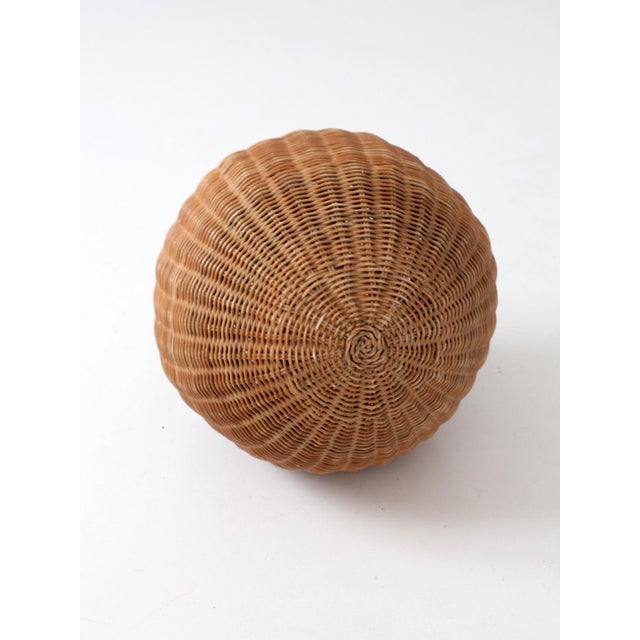 Vintage Wicker Orb Sculpture For Sale - Image 4 of 15