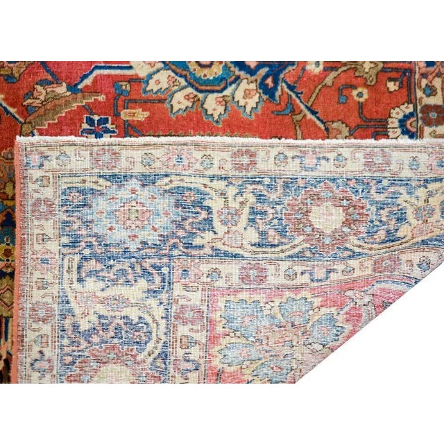 Early 20th Century Vintage Persian Tabriz Rug For Sale - Image 11 of 13