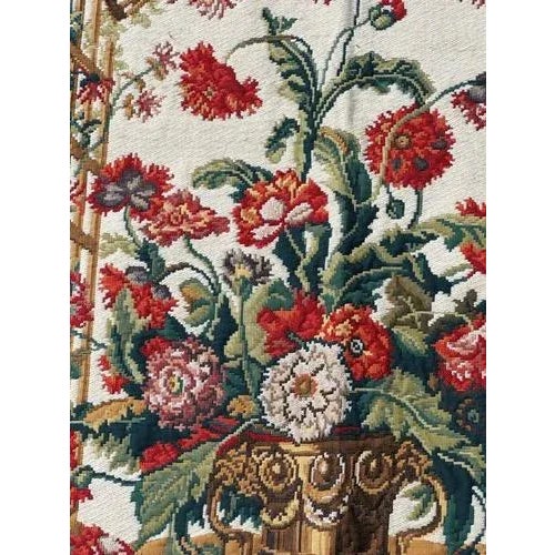 Vintage French Aubusson Style Jacquard Tapestry, 2000s For Sale - Image 9 of 18