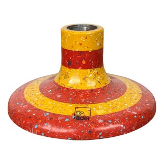 German Postmodern Terrazzo Style Candleholder from Räder, 1980s For Sale
