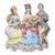 2010s Capodimonte Porcelain Sculpture – Elegant Musical Trio Figurine For Sale