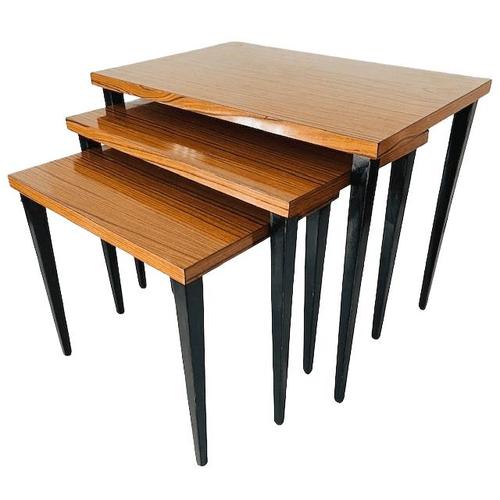 Vintage Danish Nesting Tables, 1960s, Set of 3 For Sale - Image 6 of 12