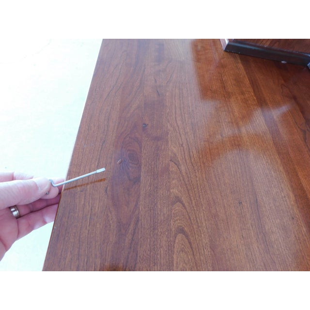 Wood Jamestown Sterling Cherry Dresser & Mirror For Sale - Image 7 of 13