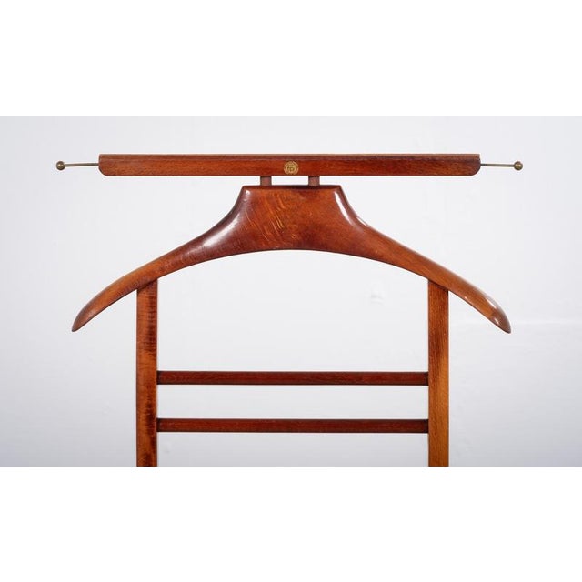 Vintage Scandinavian Stained Beech Valet Stand, 1960s For Sale - Image 6 of 10