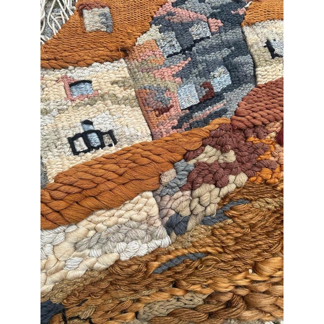 Textile Mid-Century Brutalist Macrame Tapestry, 1950s For Sale - Image 7 of 18