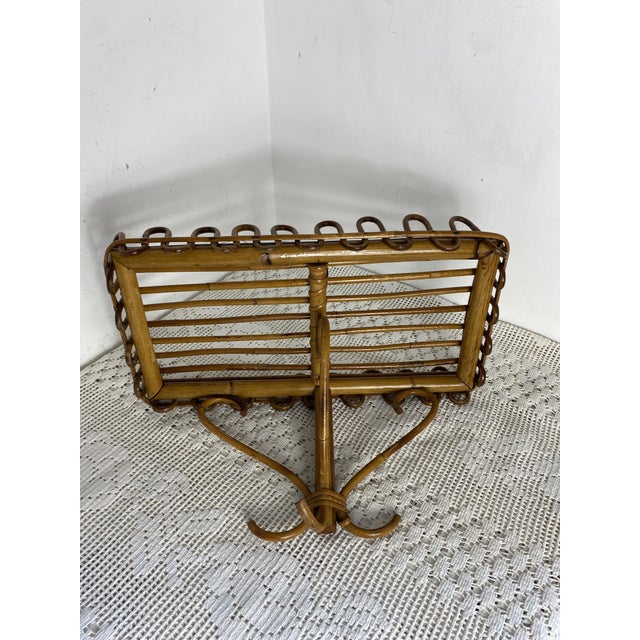 Wall Shelf in Rattan and Bamboo attributed to Franco Albini, Italy, 1960 For Sale - Image 13 of 15