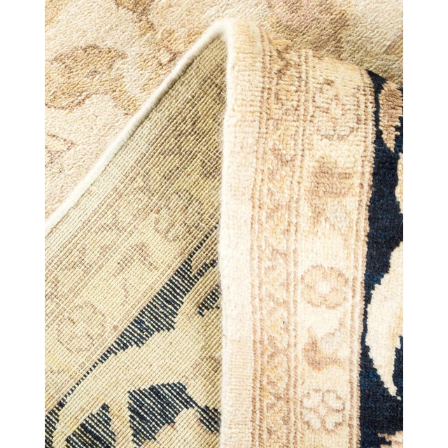 Vintage Traditional Hand Knotted Wool Area Rug, Ivory - 6'1" X 8'10" For Sale In New York - Image 6 of 9