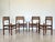 Mid-Century Modern Vienna Straw, Brass and Wood Chairs, 1970s, Set of 4 For Sale - Image 3 of 16
