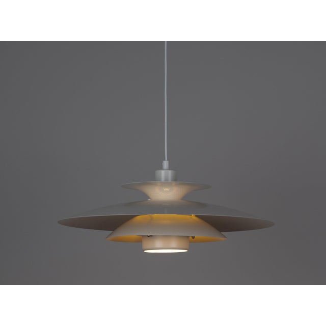 Vintage Danish Donau Pendant Lamp by Kurt Wiborg for Jeka, 1980s For Sale - Image 3 of 13