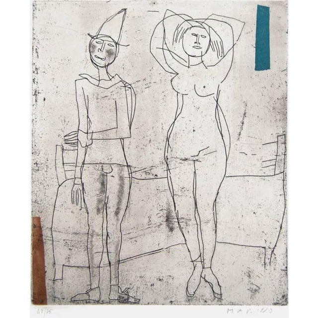 Marino Marini, Jugglers 7 Edition of 75, 1971, Lithograph For Sale