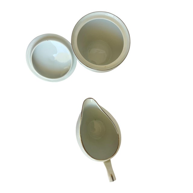 Mid-Century Modern 1950s Creamer & Sugar Set For Sale - Image 3 of 12