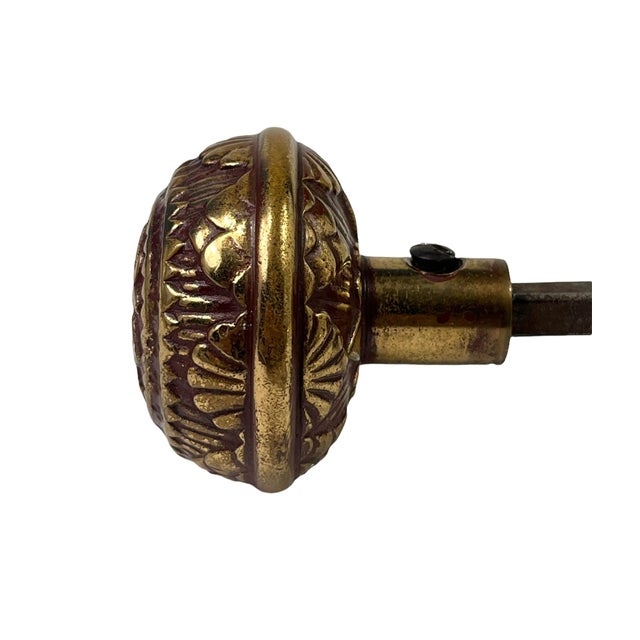Late 19th Century Antique 1880s American Vernacular Bronze Door Knobs- A Pair For Sale - Image 5 of 9